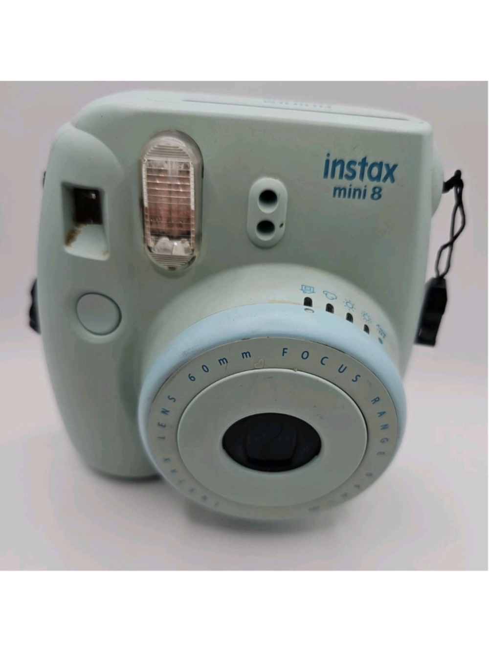 Fujifilm Instax Mini 8 Instant Film Camera Light Blue Tested & Working